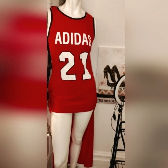 adidas Dresses & Skirts - High Low jersey dress